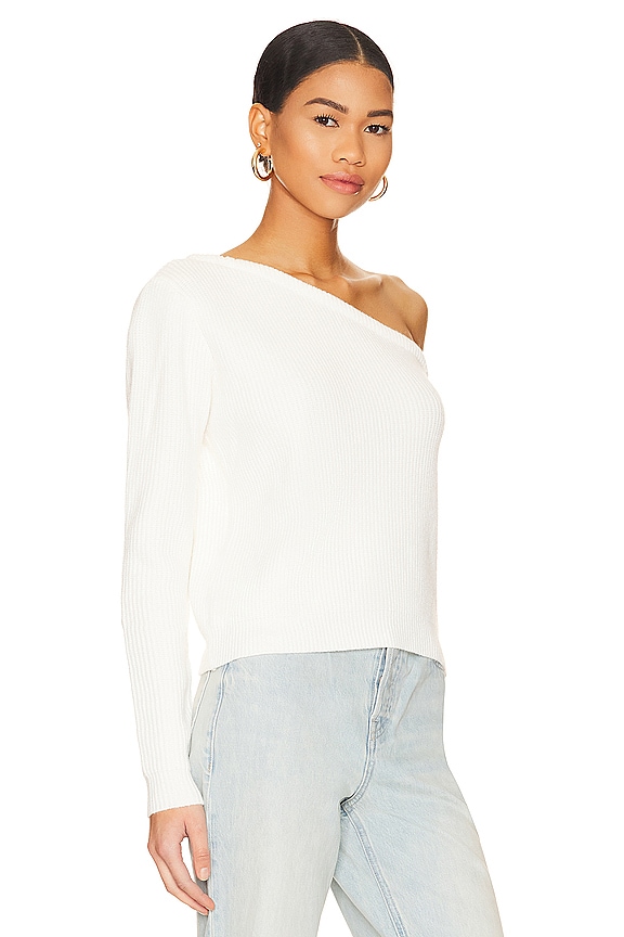 Shop Superdown Ravie One Shoulder Sweater In White
