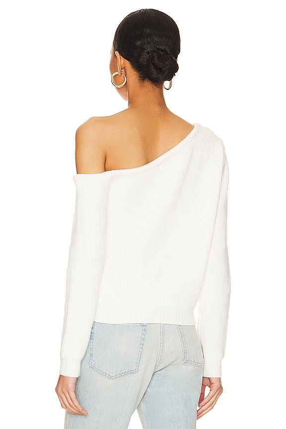 Shop Superdown Ravie One Shoulder Sweater In White