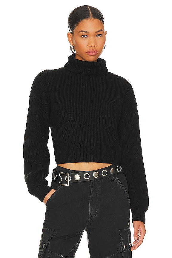 Image 1 of Madison Turtleneck Sweater in Black