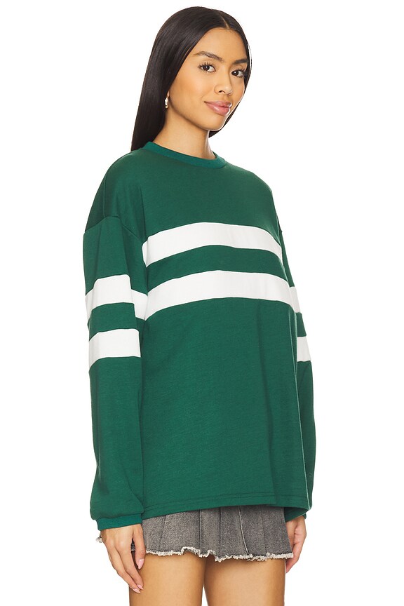 Superdown Jordy Oversized Crewneck In Green