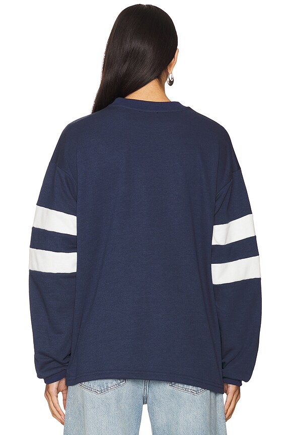 Superdown Jordy Oversized Crewneck In Navy