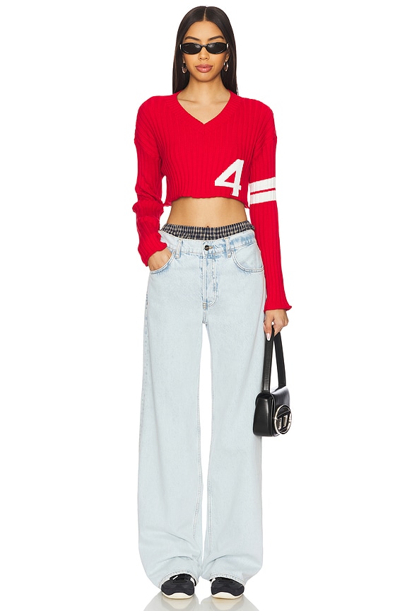 Superdown Dorthie Sweater In Red