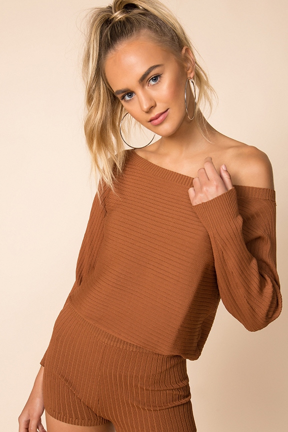 Image 1 of Mailyn Pullover Sweater in Mocha