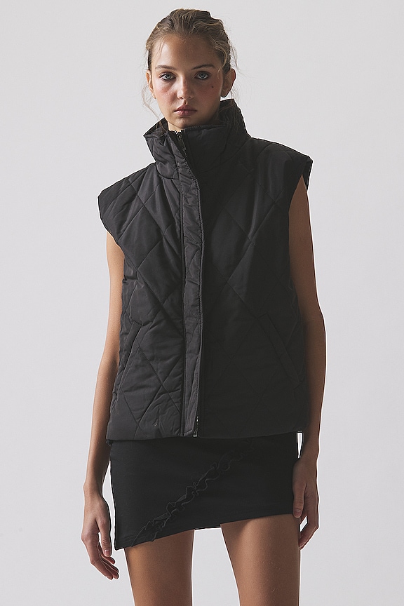 Image 1 of Trish Puffer Vest in Black