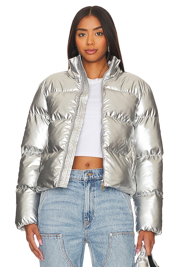 Image 1 of Missy Puffer Jacket in Silver