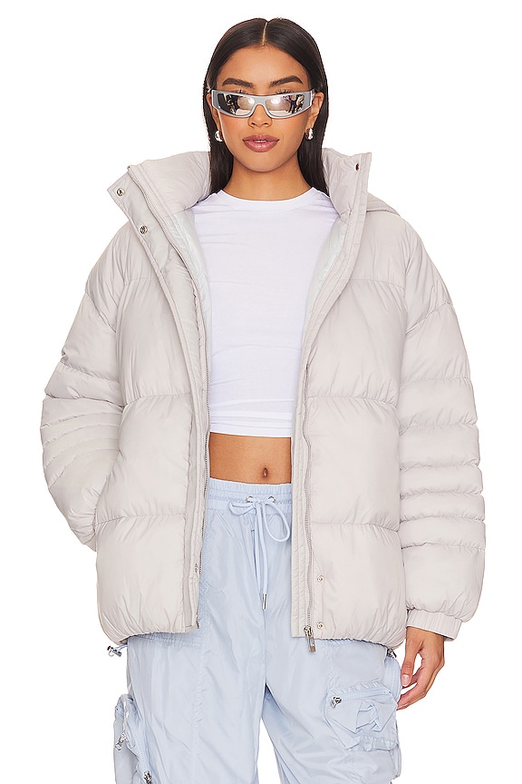 Image 1 of Raquelle Oversized Puffer in Grey