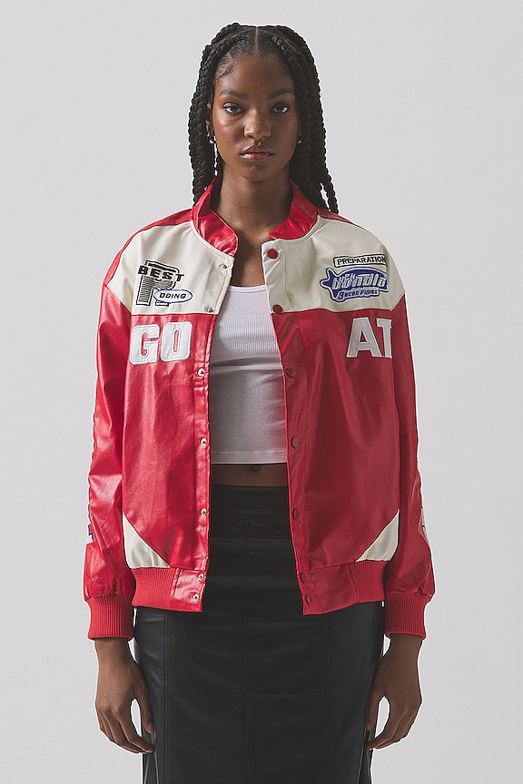 Image 1 of Whitney Racer Jacket in Red