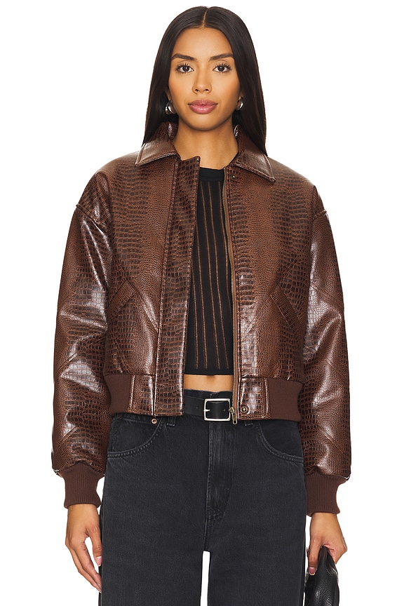 Image 1 of Katrina Oversized Jacket in Brown