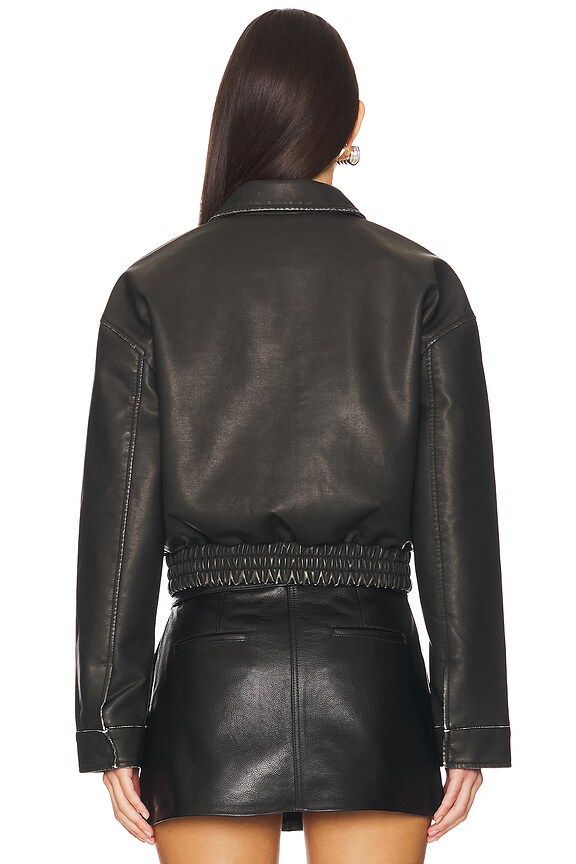 SUPERDOWN LOLO FAUX LEATHER JACKET
