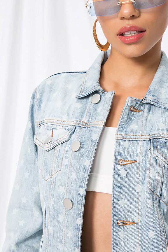 superdown pearl denim jacket