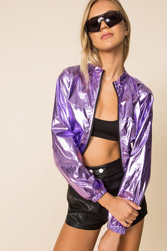 Image 1 of Dakota Metallic Jacket in Purple