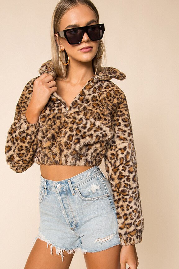 Image 1 of Zoe Oversized Pull Over in Leopard