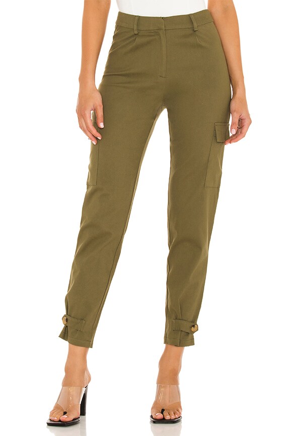 Image 1 of Chloe Cargo Pants in Green