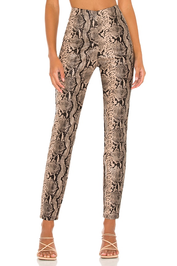 Image 1 of Donna Snake Pant in Brown Snake
