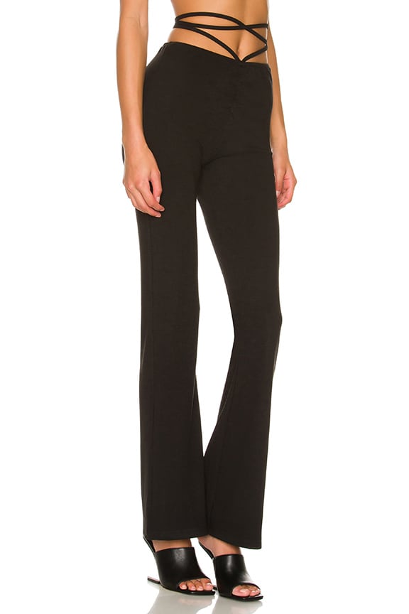 Shop Superdown Regan Tie Strap Pant In Black