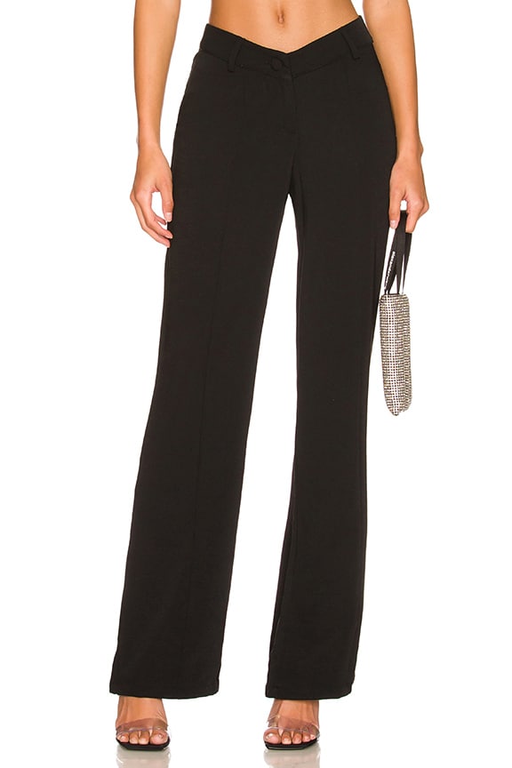 Image 1 of Wendy Angled Front Pant in Black