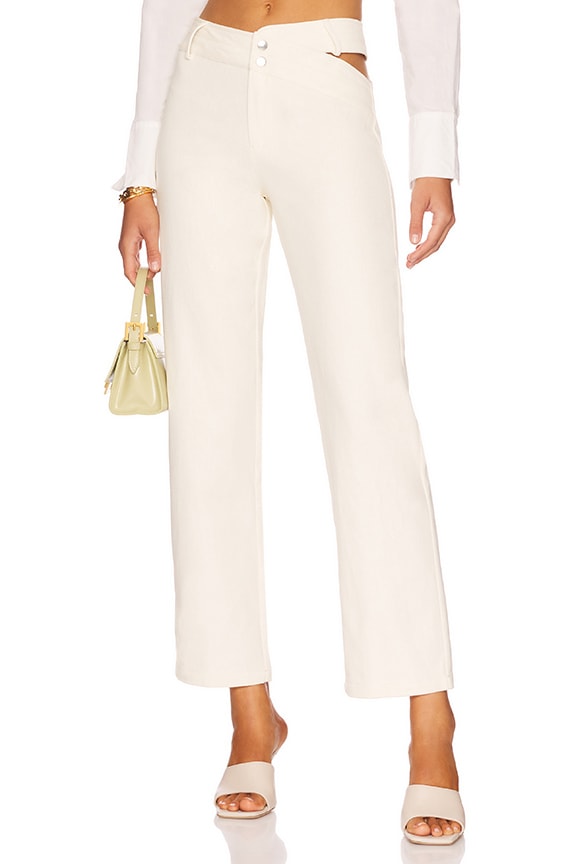 Image 1 of Iris Cut Out Pant in Ivory