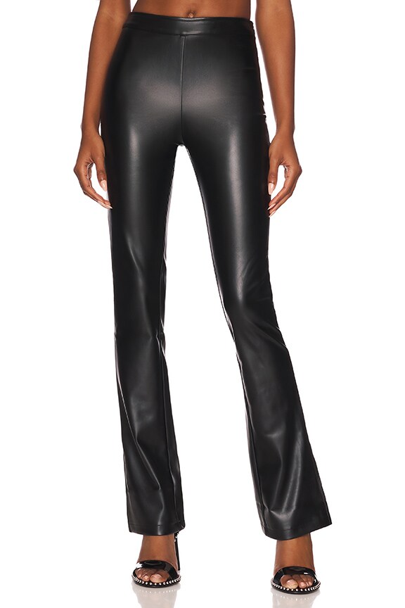 Image 1 of Hudson Faux Leather Pant in Black