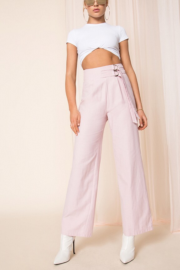 Image 1 of Alba Belted Pant in Mauve