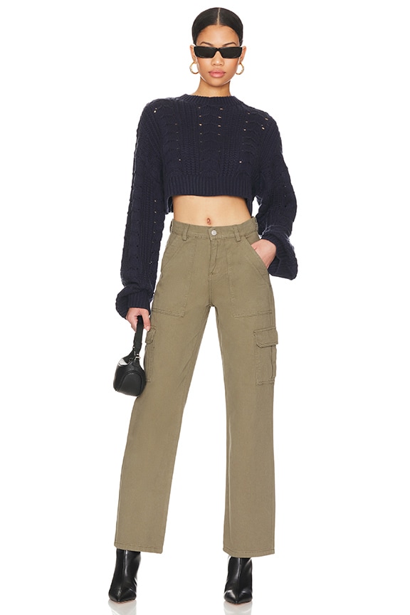 Shop Superdown Adina Cargo Pant In Olive Green