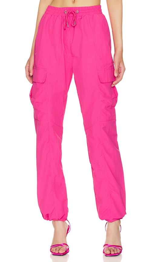 Image 1 of Amata Parachute Pant in Hot Pink