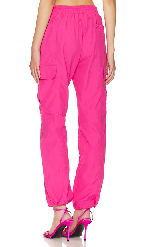 Shop Superdown Amata Parachute Pant In Hot Pink