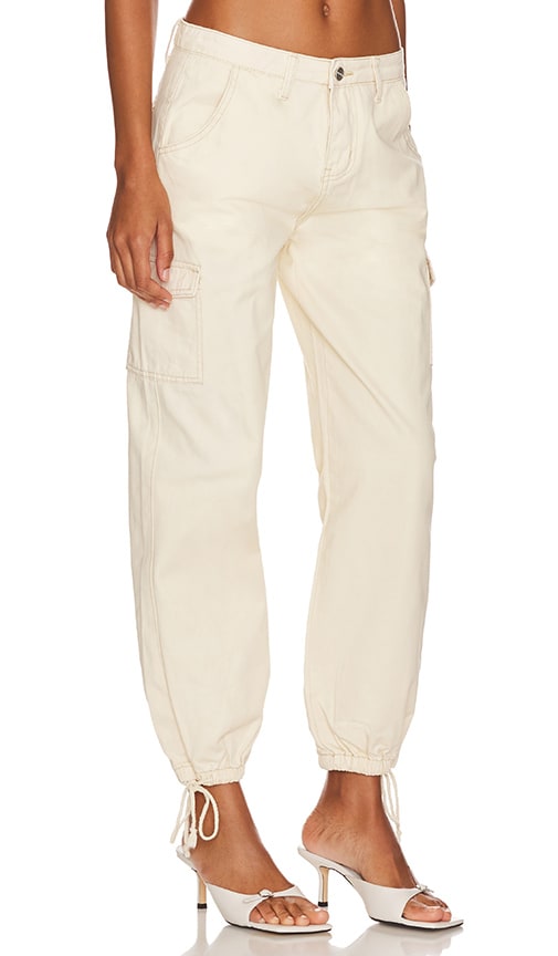 Superdown Seleste Drawstring Jogger Pant in Sage. - Size XL (also in XS, S, M, L)