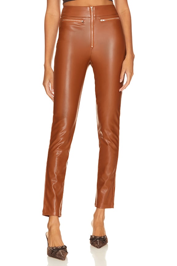 Image 1 of Adonia Zipper Front Pant in Camel