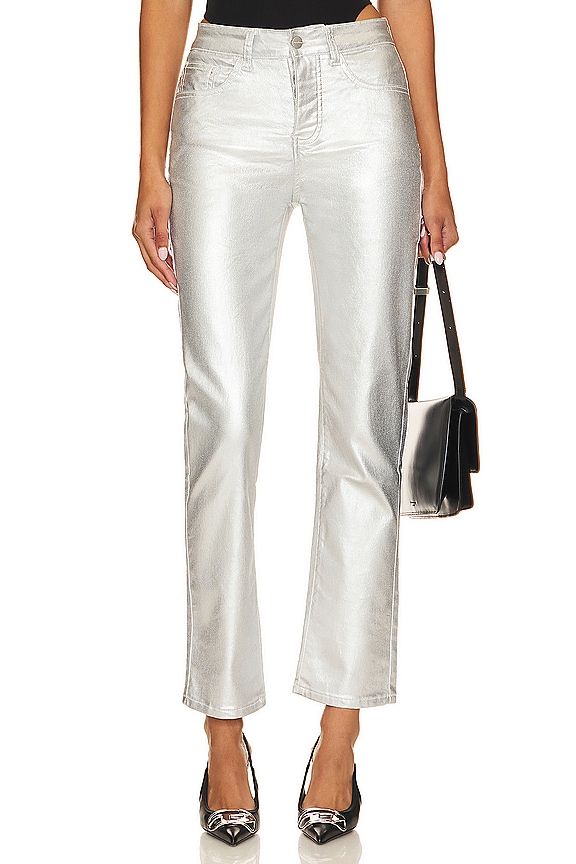 Image 1 of Regina Metallic Jean in Silver Metallic