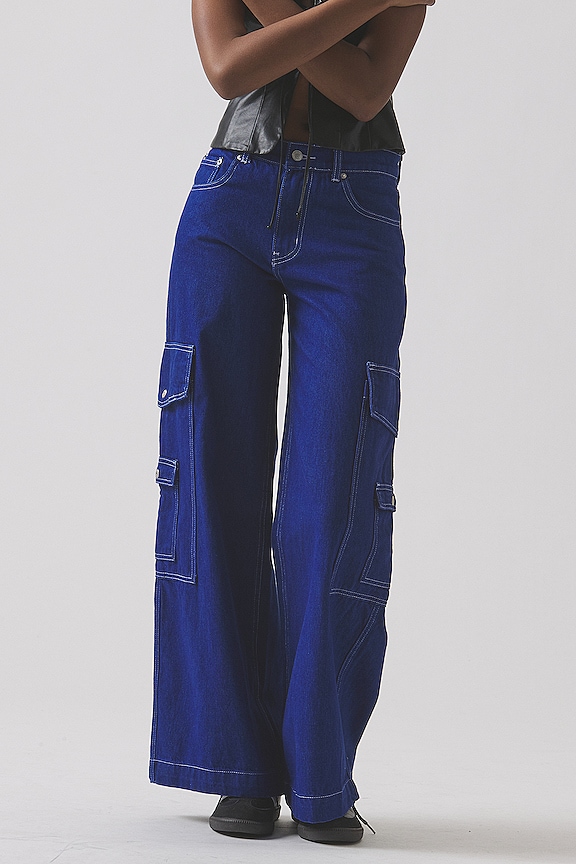 Image 1 of Relaxed Cargo Pant in Blue