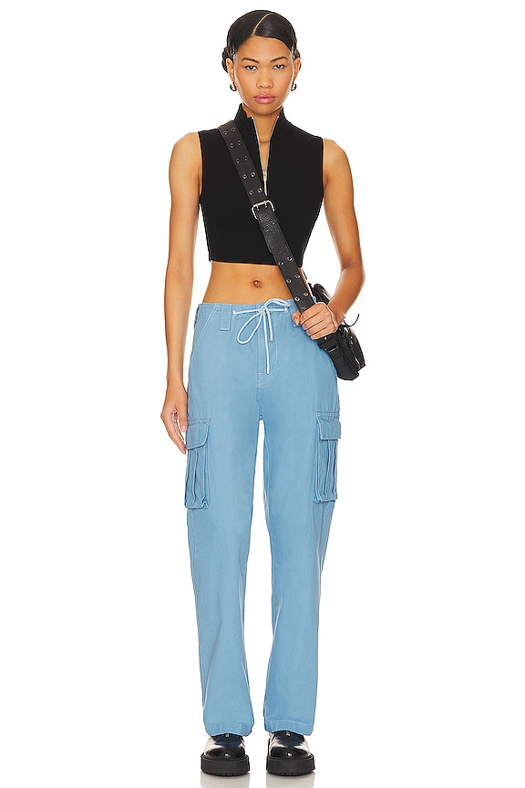 Shop Superdown Bobbi Cargo Pant In Denim Blue