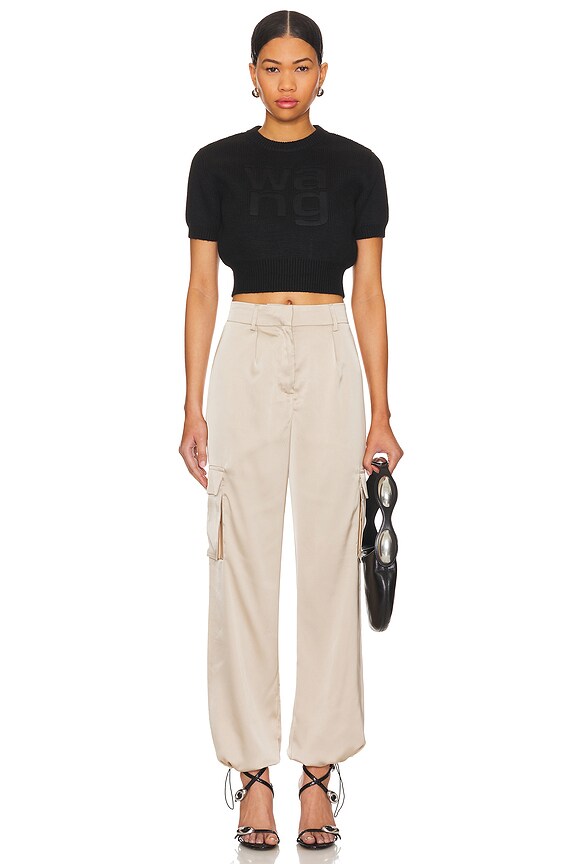 Superdown Seleste Drawstring Jogger Pant In Taupe