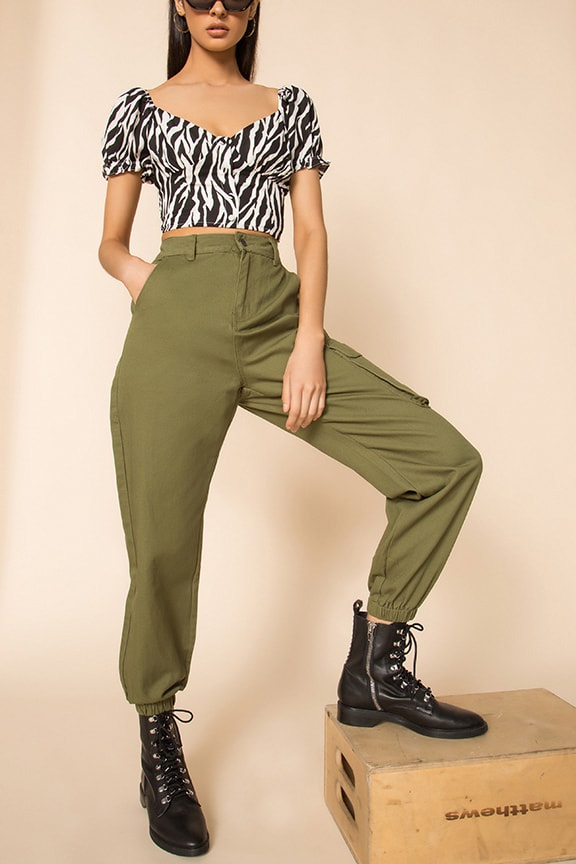 Image 1 of Casey Cargo Pant in Green