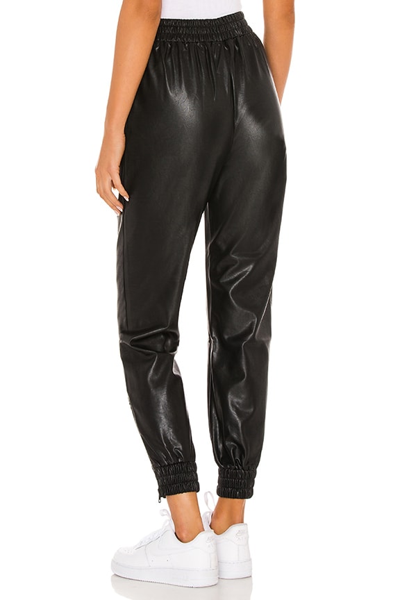 Shop Superdown Rinah Faux Leather Jogger Pant In Black