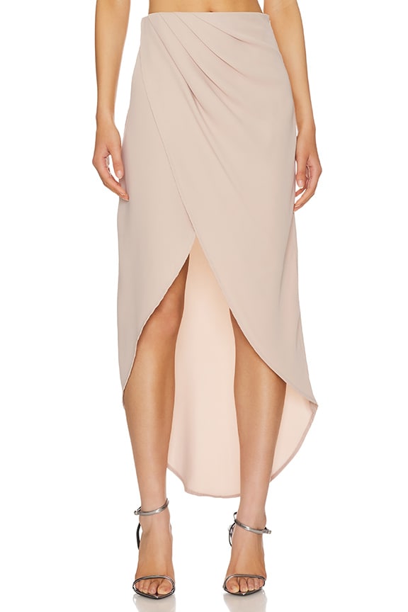 Image 1 of Arielle Slit Maxi Skirt in Clay
