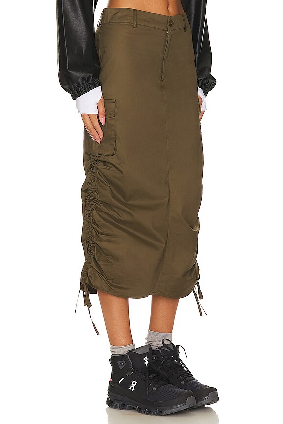 Shop Superdown Jasmina Cargo Skirt In Green