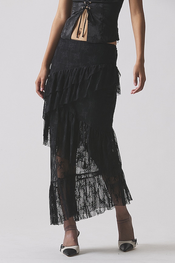 Image 1 of Sophia Midi Skirt in Black