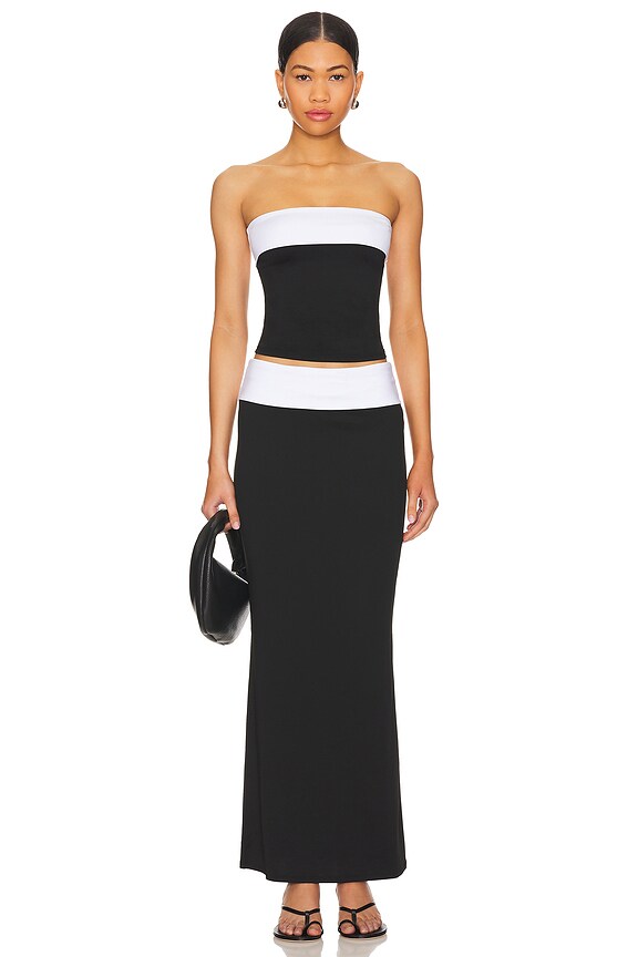 Superdown Jodie Maxi Skirt In Black