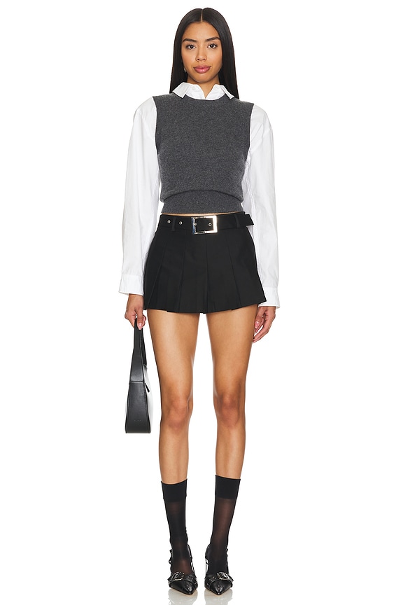 Superdown Wanda Mini Skirt In Black