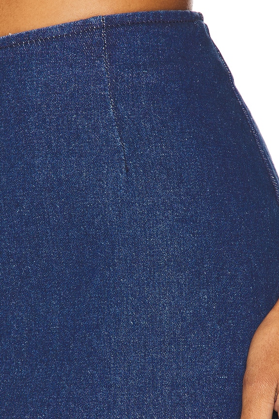 Superdown Tirza Maxi Skirt In Mid Blue Wash