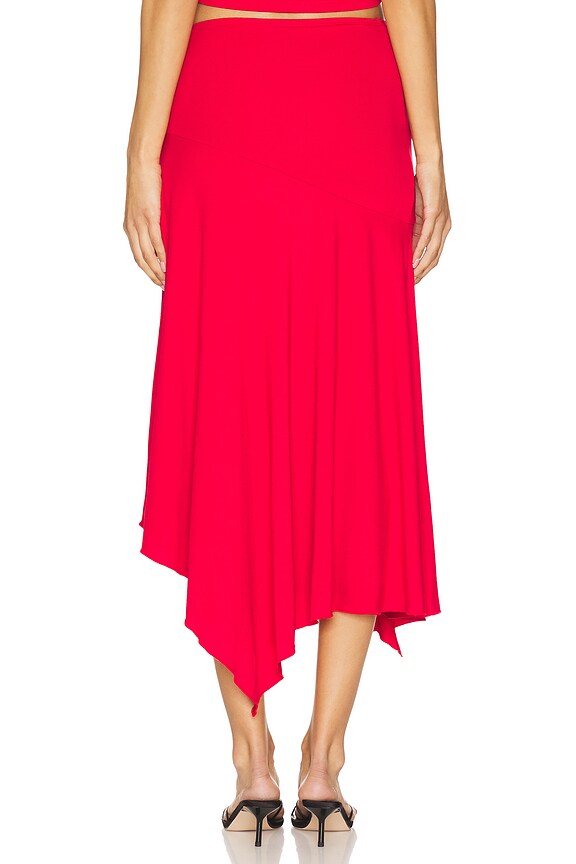 Shop Superdown Jaqualina Midi Skirt In Red