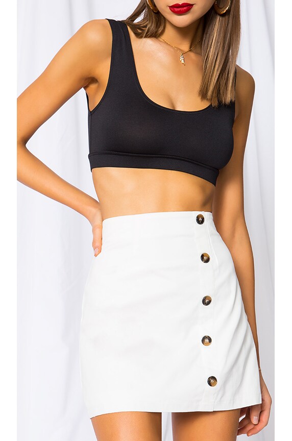 Image 1 of Mila A Line Skirt in White
