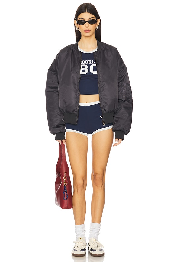 Superdown Zari Short Set In Navy
