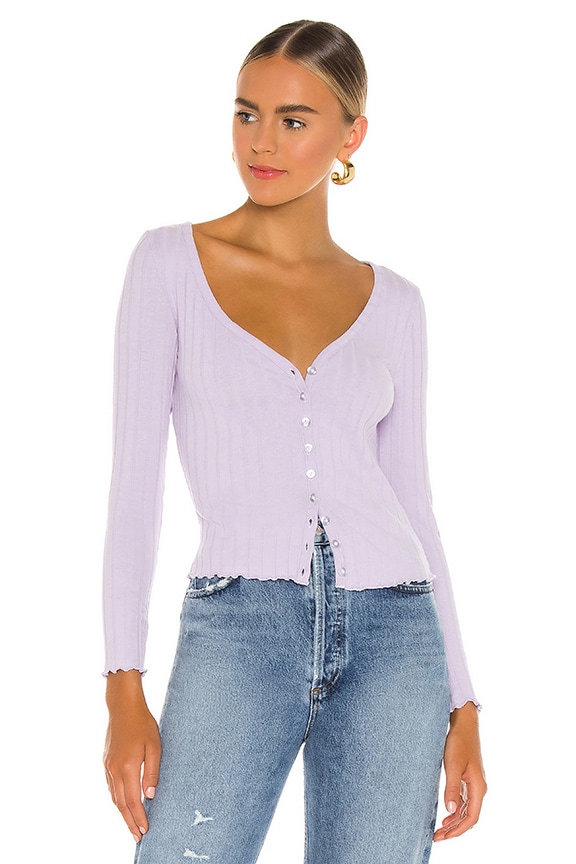 Image 1 of Nina Button Top in Lavender