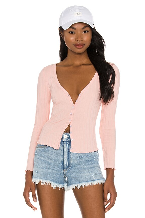Image 1 of Nina Button Top in Light Pink