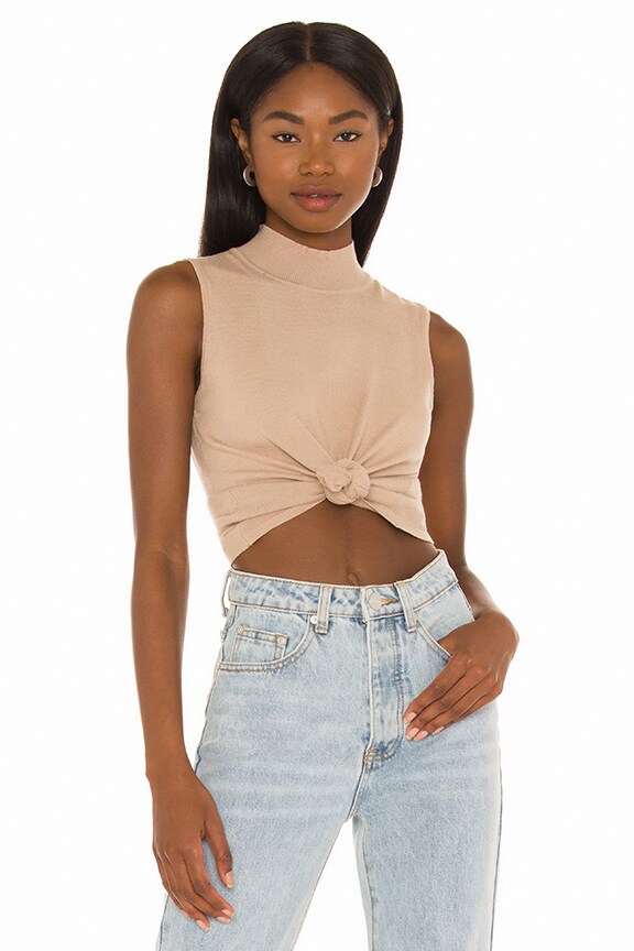 Image 1 of Felicity Knot Front Top in Toast