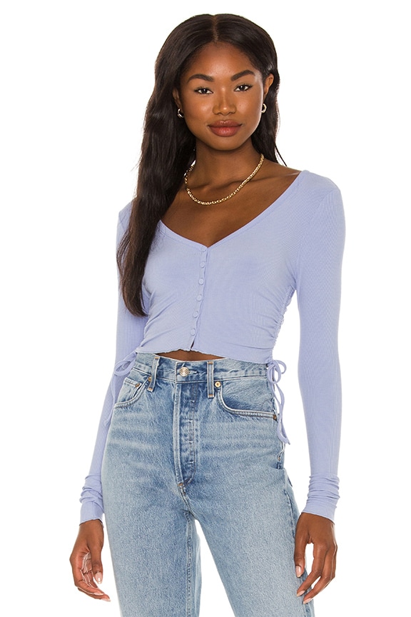Image 1 of Rylee Ruched Top in Blue
