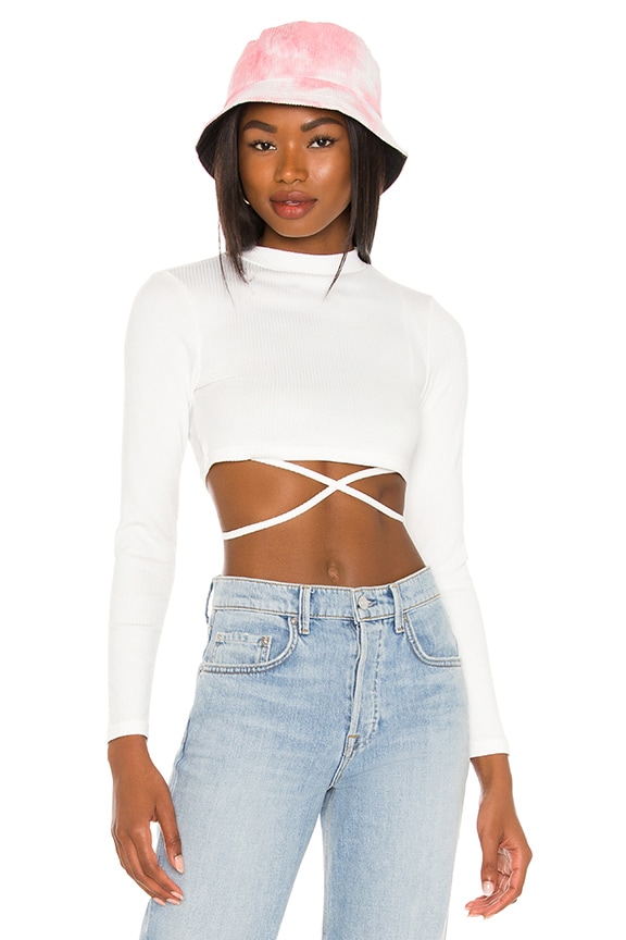 Image 1 of Mia Crop Tee in White