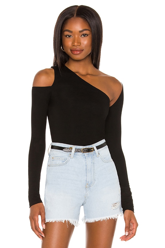 Image 1 of Rissa Cut Out Top in Black