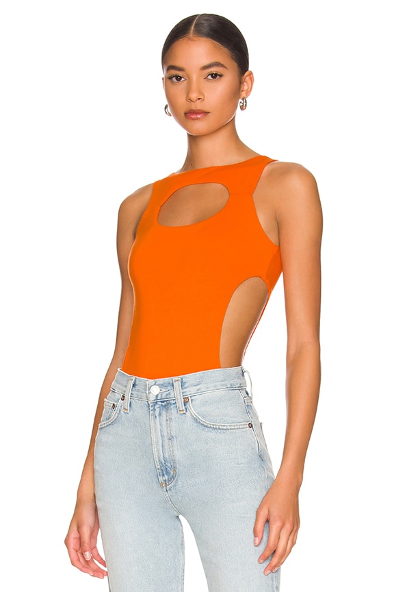 Image 1 of Mabelle Cut Out Top in Orange